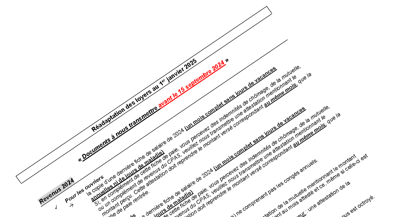 Pour le 15 septembre 2024 au plus tard